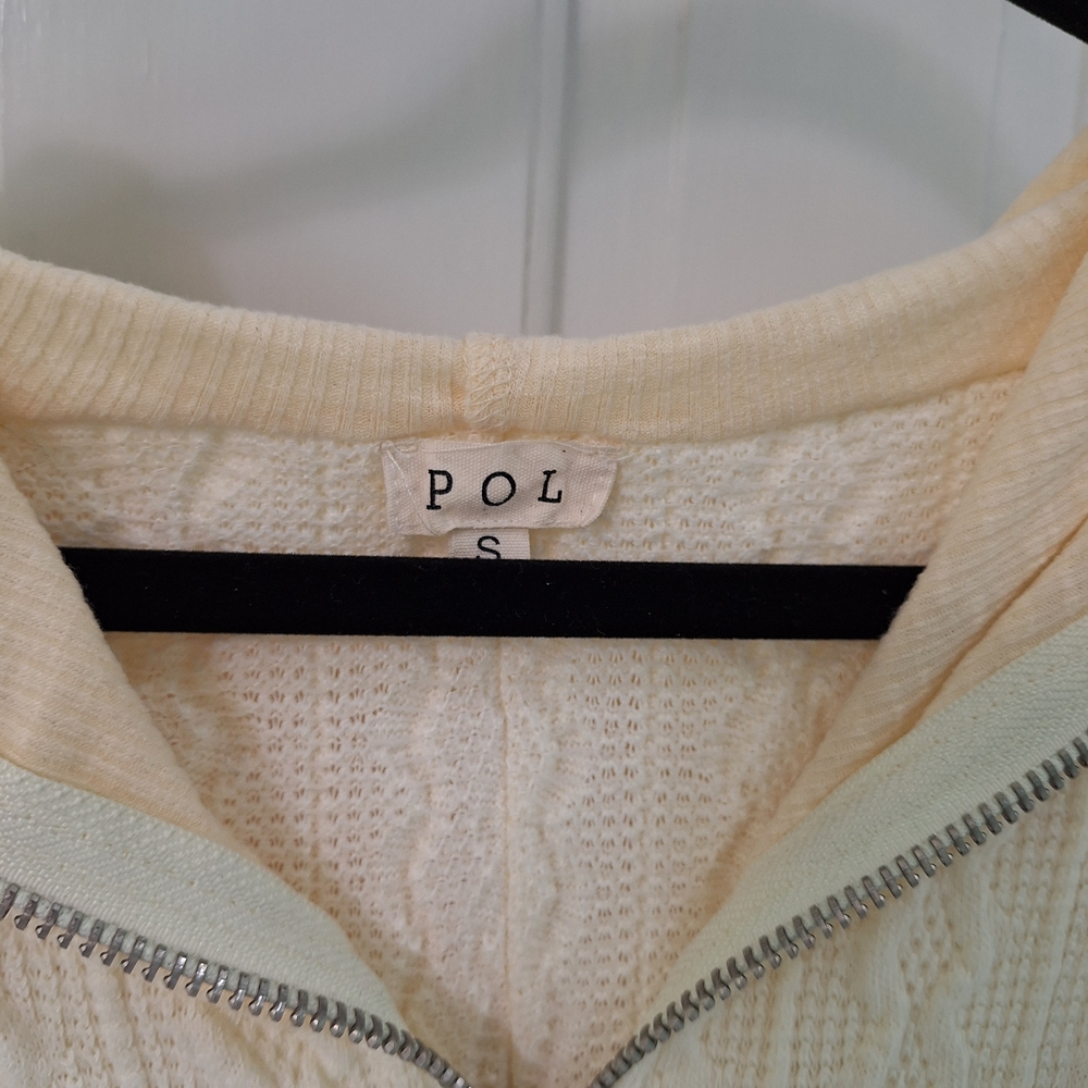 POL Cream Textured Hoodie NWOT - Picture 2 of 7
